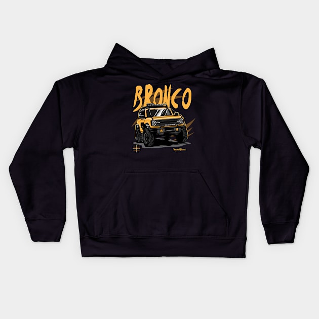 New Bronco 2022 Kids Hoodie by ASAKDESIGNS